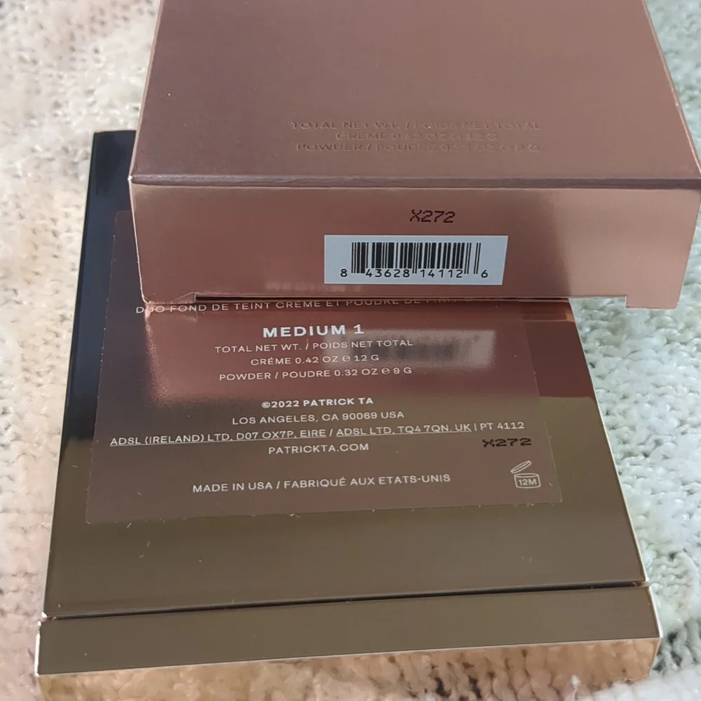 Patrick Ta Major Skin Crème Foundation&Finishing Powder in MEDIUM 1, 20g/0.74oz